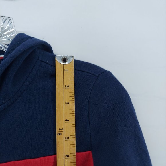 Tommy Hilfiger color block full zip hooded sweatshirt sweater XS - Picture 5 of 8